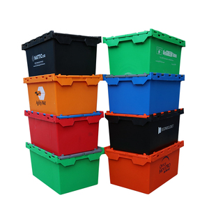 Standard <strong>Size</strong> <strong>Stackable</strong> and Foldable HDPE Plastic Pallet Box <strong>Crate</strong> for Sale - Product Image 2