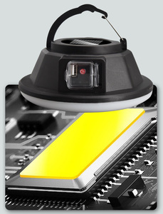 批发价可充电太阳能野营灯LED光源带多模式照明 - Product Image 4