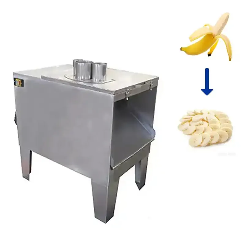 Sûr et fiable à faible bruit plantain et chips de banane coupant la trancheuse ronde