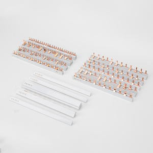 เบรกเกอร์ขนาดเล็ก,บาร์เดินสายบาร์เชื่อมต่อขั้ว MCB เชื่อมต่อทองแดง T-Type U-Type Busbar Terminator การเชื่อมต่อ - Product Image 1