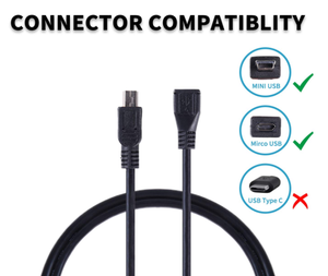 USB 2.0 Mini B 5-Pin erkek mikro dişi Charing & Sync adaptörü kablo kordonu otomobil için kullanılan veri kaydedici Mini USB P - Product Image 2