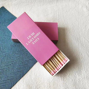 Fragrant Candle <strong>Special</strong> Extended <strong>Match</strong> 10cm Ins Minimalist Style Black and White Paper Box Wooden <strong>Matches</strong> - Product Image 2