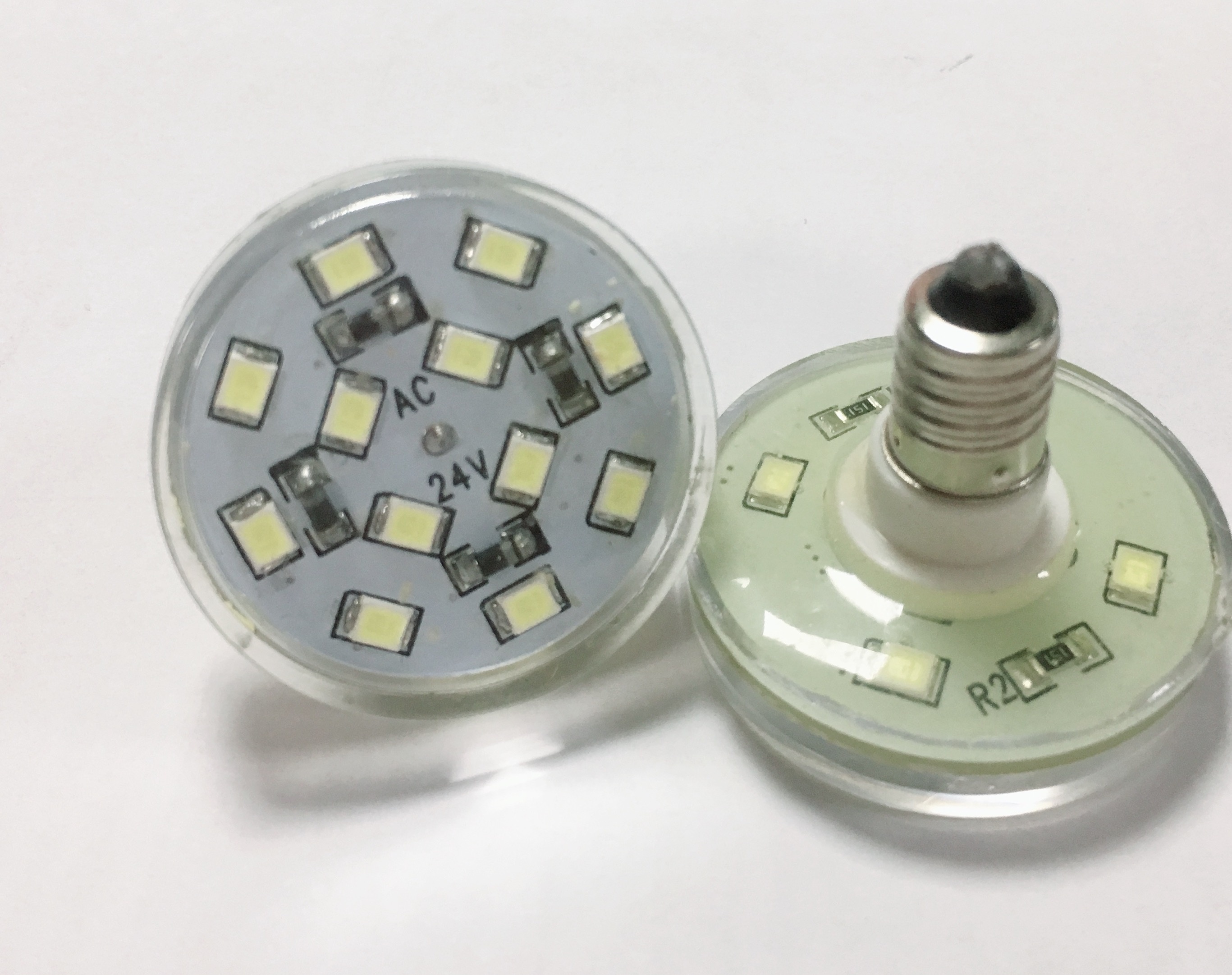 AC24V, E10, bianco freddo