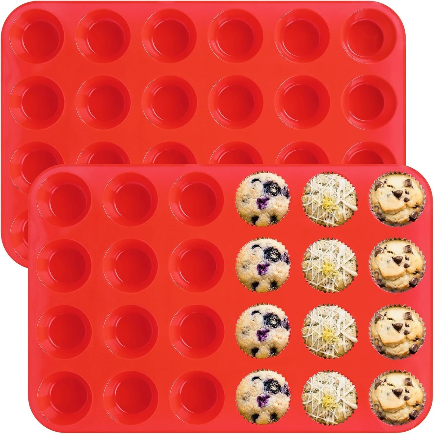 Mini Muffin Molds 24-Cavity