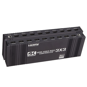 2025新型C型输入4K 1080P 3x3，适用于HDMI DVI电视视频墙控制器处理器1x2x1x4x3 2x1 3x1 4x1视频铝合金 - Product Image 4