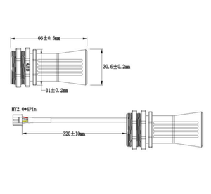 Sensor de distancia ultrasónico de alta precisión, dispositivo de penetración de niebla, polvo, rango más amplio de 7,5 M para Arduino Raspberry Pi 40K