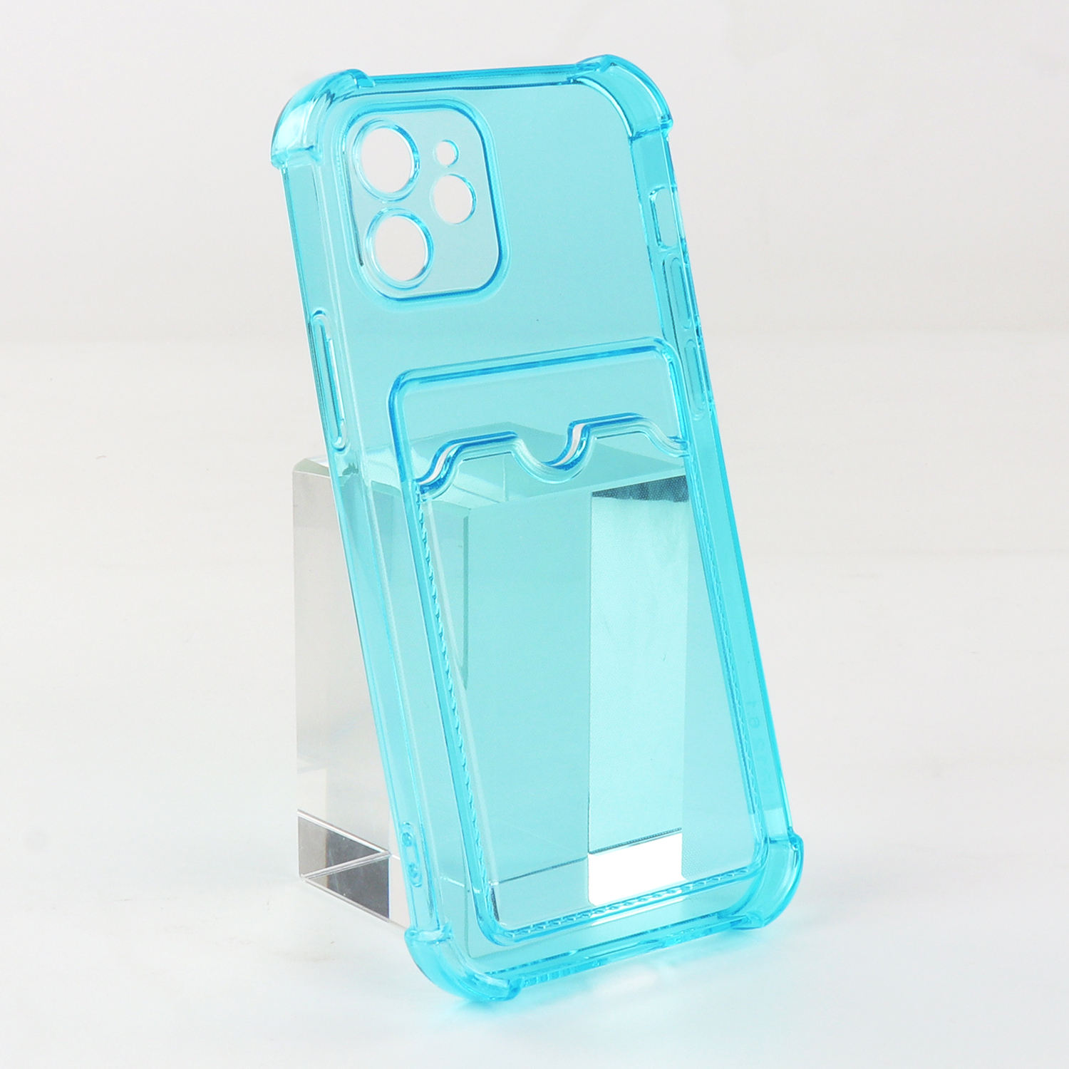 Azul cian transparente