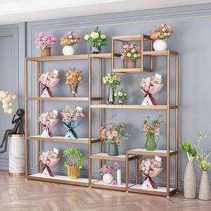 Hoa cửa hàng hiển thị đứng, hoa bó hoa giá, đa cấp đơn giản hoa đứng, thủ công mỹ nghệ kệ - Product Image 5