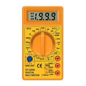 吸塑包DT-830D数字万用表多测试仪，带蜂鸣器电压安培欧姆测试仪探头二极管和晶体管