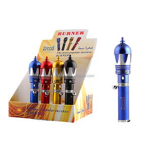 中东工艺品用便携式金属香炉带打火机阿拉伯香炉燃气打火机 - Product Image 6