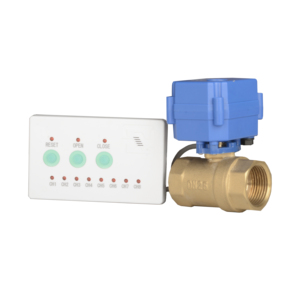 Válvula de detección de fugas de agua en miniatura DN25 directa de fábrica Alarma de sensor de 8 canales para detectar fugas de agua en tuberías - Product Image 1