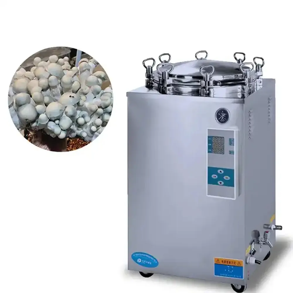 IKEME 35l 50l 75l 100l 120l 150l Comida Cultivo de hongos Autoclave de vapor vertical Esterilizador Autoclave Para Seta