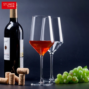 <span class=keywords><strong>20oz</strong></span> uzun kök cam kırmızı şarap şişesi kadeh büyük boy şeffaf şeffaf kristal şarap bardakları bardak