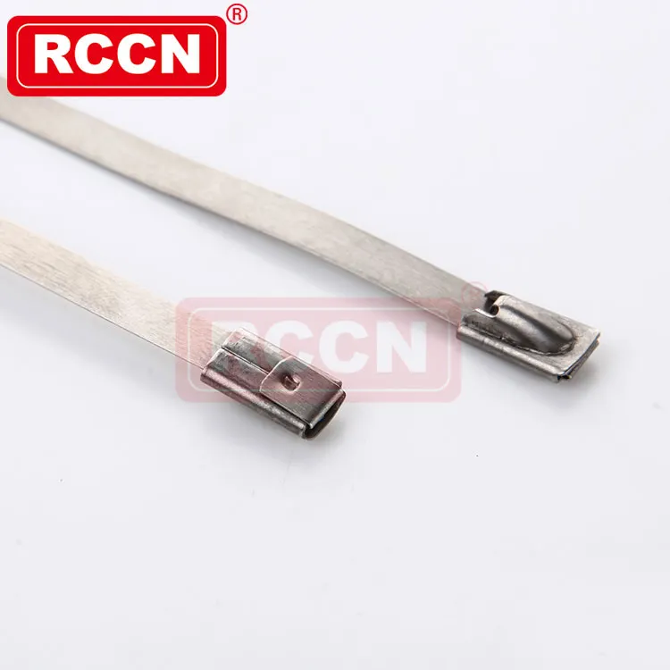 RCCN 304 Stainless Steel Cable Ties ML350ST Steel Wire Ties Metal Steel Tie Wraps Industrial Accessories
