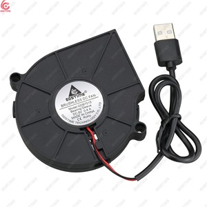 Gdstime GDB7515 75x75x15mm毫米75毫米DC 5V 12V 24v伏离心涡轮鼓风机气流排气冷却风扇