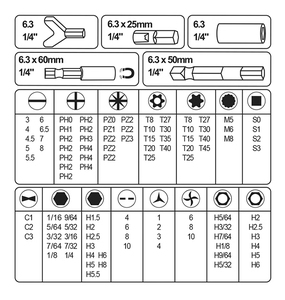 105-Piece Screwdriver Bit <strong>Set</strong> for DIY Repair Professional &amp; Household Use Various Sizes Hard Case Customizable OEM Support - Product Image 6