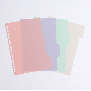Etikett farbig A4 A5 B5 4 Binder Sheets Kunststoff Index Tab Teiler für Notebook - Product Image 1