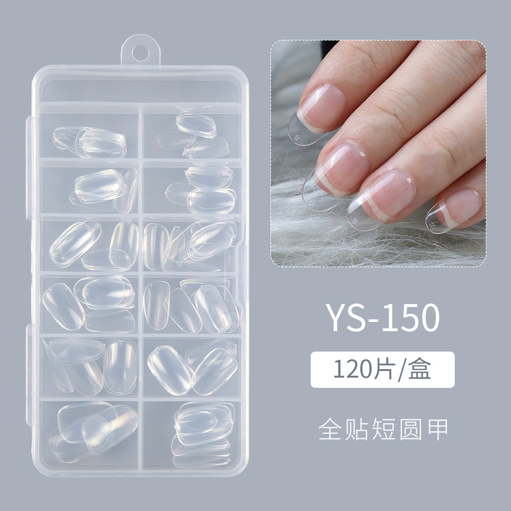 Short round transparent - traceless - 120 pieces in a box