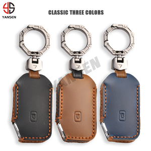 เคสใส่กุญแจรถทำจากหนังสำหรับ Kia K7 K5 Telluride SX GT line seltos Sportage R พวงกุญแจอุปกรณ์เสริม - Product Image 3