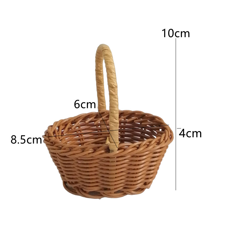 Brown L8.5* W6*H 10 cm PP Rattan