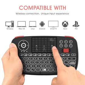 Rii-teclado inalámbrico Mini BT, 2,4 GHz, Dual Modes, portátil, diapasón retroiluminado, ratón táctil - Product Image 4
