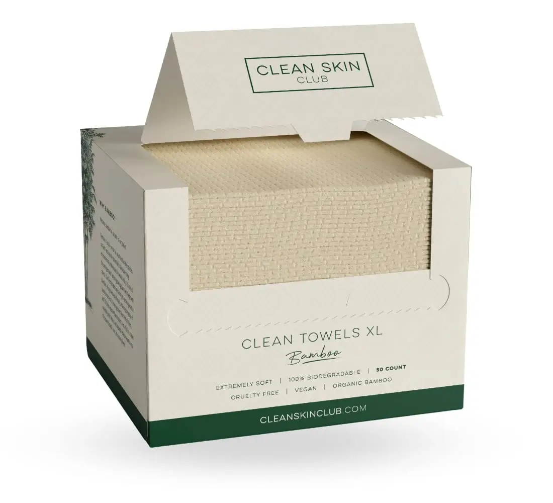 Toallas de limpieza de bambú XL, toalla facial Biodegradable para Club de piel, estampado Animal personalizado, rayón desechable blanco para recién nacido