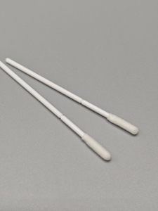 Özelleştirilmiş 100mm tıbbi sarf malzemeleri kerelik kullanım pamuk Polyester malzeme sünger swablar toplama aracı özelleştirilmiş pamuk swablar - Product Image 5
