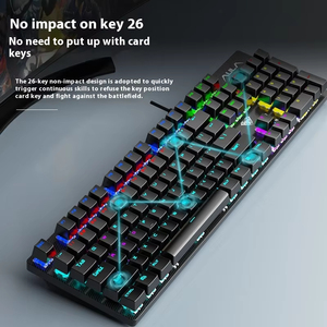 Mini Teclado retroiluminado RGB personalizado con interfaz USB de diseño lindo Último Lanzamiento de fábrica para uso de oficina para computadora portátil - Product Image 6