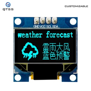 Hochwertiges 0,96 "PMOLED-Bildschirm modul 128x64 SSD1306 OLED IIC Square Kleiner E-Paper-Bildschirm für Arduino QTSS-Produkt