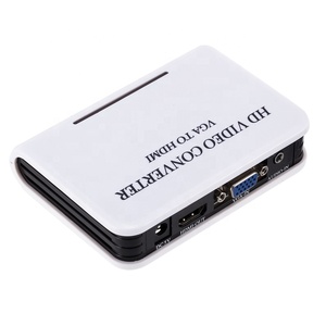 Convertidor de caja VGA a HDMI, convertidor de PC con audio a HDMI