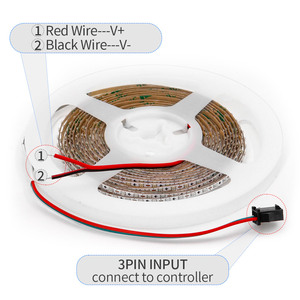 WS2812 Ultra stretta indirizzabile singolarmente striscia LED WS2812B 160LED/m Smart RGBIC luce LED DC5V/12V - Product Image 4