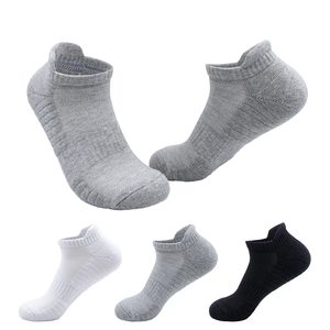 Unisex Tùy Chỉnh Cotton Đệm Chạy Vớ Thấp Cắt Người Đàn Ông Của Vớ Thể Thao Cho Mùa Đông Dệt Kim Với Logo Trên Cuff Và Dưới - Product Image 2