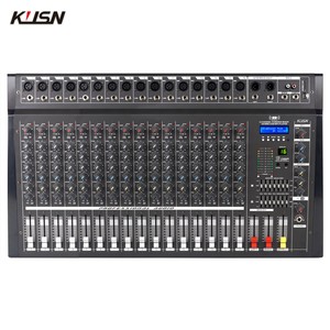 16 Channel DSP Amplifier <strong>Mixer</strong> Professional Powered Audio Digital Mixing Console Power Sound Soundcraft with Bluetooth USB - Product Image 1