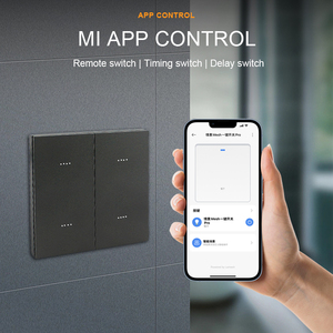 Mijia รีโมทคอนโทรลแอปสวิตช์ไฟติดผนังอัจฉริยะ, สวิตช์ไฟติดผนังอัจฉริยะแบบ3/4แก๊งทันสมัย1/2/