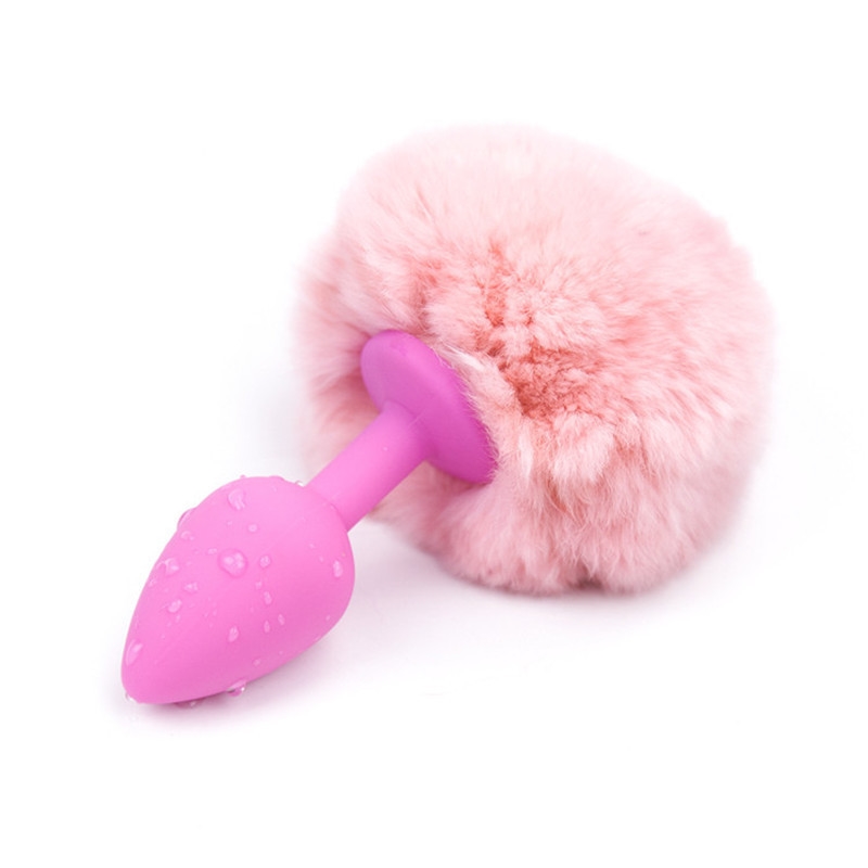 plug anal rose queue de lapin rose