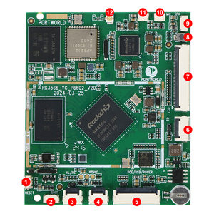 Eingebettetes IOT Smart Control Mainboard DC PoE Power 60mm x 70mm Rockchip-Leiterplatte - Product Image 5