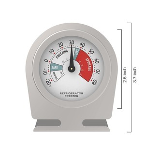 סדרה קלאסית 2 אינץ 'נירוסטה חיוג בינלאומי מד חום תנור מד חום למטבח אלומיניום סוג גודל טמפרטורה מדידת טמפרטורה