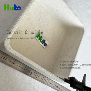 虎虎330 * 130毫米定制陶瓷坩埚高纯度矩形坩埚高耐腐蚀性 - Product Image 4