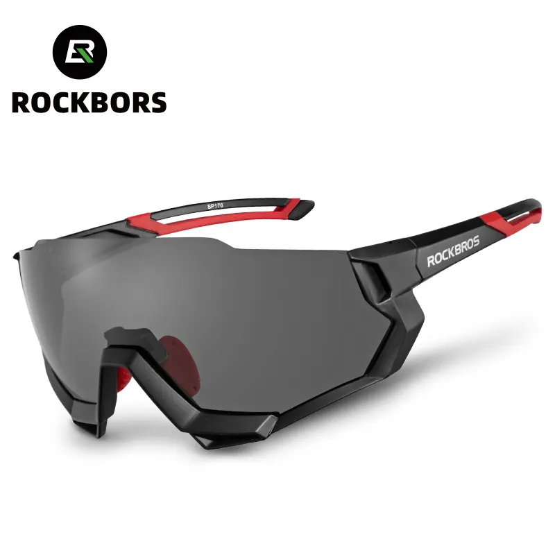 ROCKBROS-gafas de sol polarizadas para ciclismo, a prueba de viento, deportivas para bicicleta de montaña, unisex