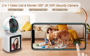 Factory Price Two Way Video Call Wifi Camera With Screen AI Auto Tracking <strong>Monitor</strong> Indoor Security Wireless PTZ Camera - Product Image 4
