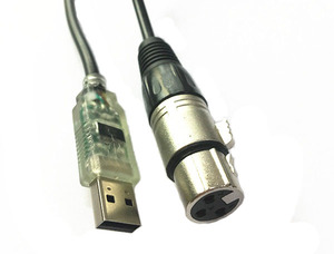 USB-zu-DMX-Schnitts telle adapter RS485-Konverter Seriell 3PIN XLR LED DMX512 Freestyler-Software PC-zu-Stage-Control-Dimmer kabel