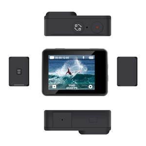 High-end özel 8K <span class=keywords><strong>6K</strong></span> 30FPS 10M vücut su geçirmez çift renkli dokunmatik ekranlar WIFI spor eylem kamera