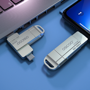 OSCOO USB 3.2 512GB SSD USB + tip-c 2 in 1 arayüzü 256GB SU001 USB flash sürücü - Product Image 5