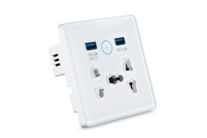 WiFi智能通用壁式插座，带USB充电器端口13A插座智能插头，可与图雅应用Alexa谷歌主页配合使用 - Product Image 6