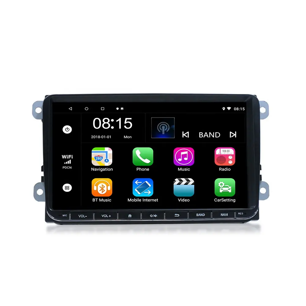 YZG Android 2 Din Gps auto Radio estéreo 9 "7" Fm para Volkswagen Passat Polo Golf 5 6 Touran + cámara trasera