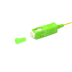 光ファイバーピグテールSC APC UPC 0.9mmシングルモードシンプレックスイエローPVC光ファイバーピグテール - Product Image 3
