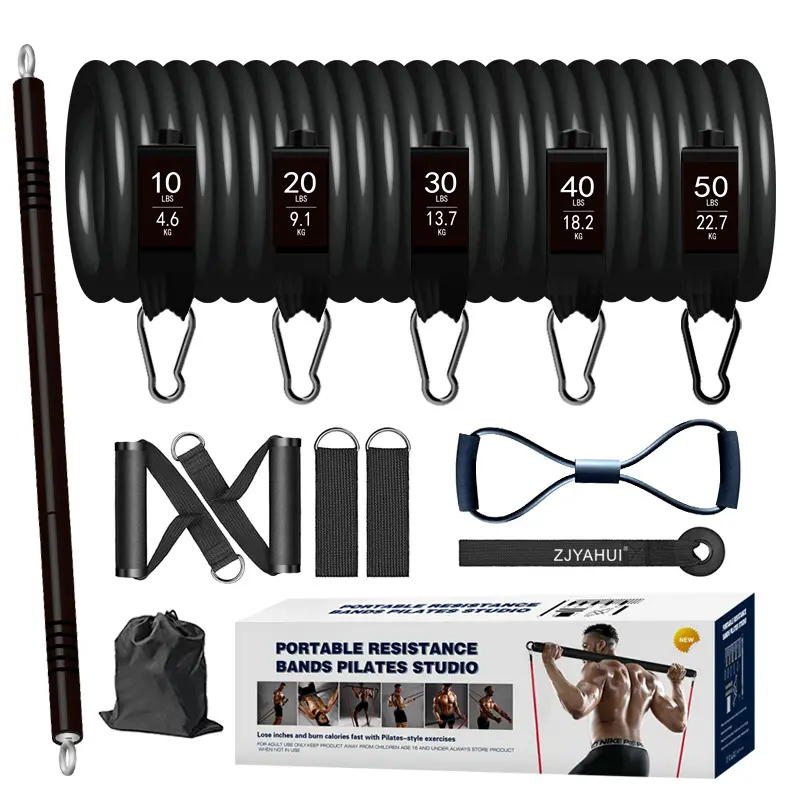 Pilates bar latex 200 LBS color mixing