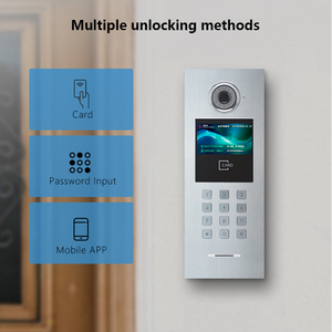 Nuevo sistema de intercomunicación de red TCP con timbre de vídeo inteligente de 7 pulgadas con teléfono de puerta de audio para edificio de apartamentos