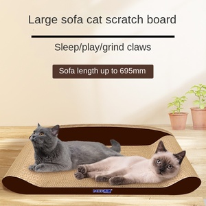 Deku juguete interactivo de lujo para gatos, papel corrugado, árbol para gatos, tablero para rascar de Sisal, sofá de madera, uso diario con infusión de hierba gatera sostenible - Product Image 4