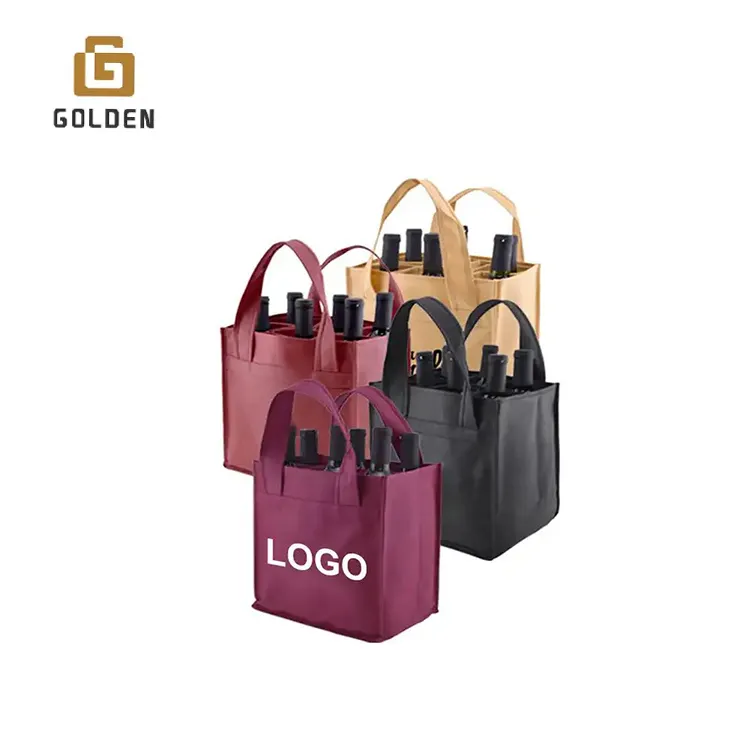 Bolso de cuero dorado para vino, bolsa de transporte enfriadora, cordón individual, botella de vino de terciopelo, bolsas de regalo para vino de burbujas